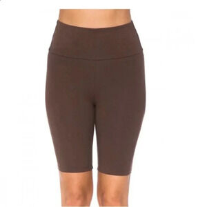 High Waist 8" Inseam Cotton‎ Bike Shorts